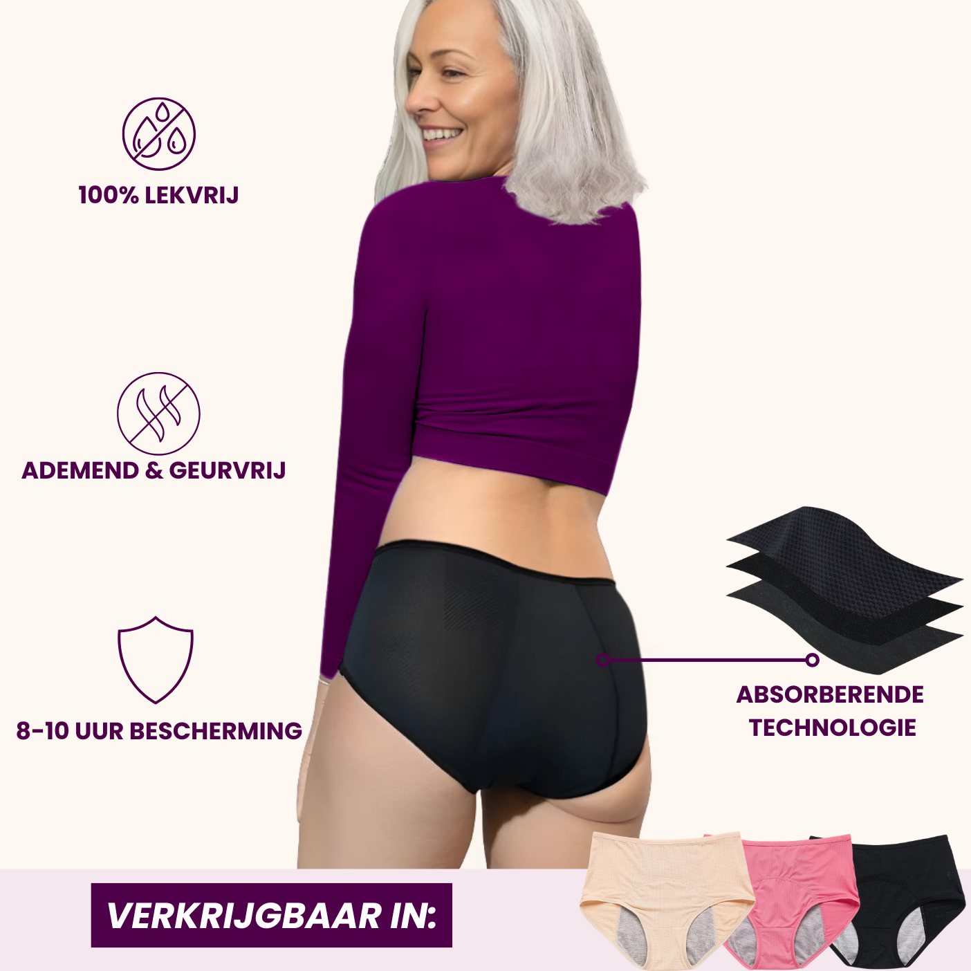 VitalDry® | Lekvrij Ondergoed (5-pack) -