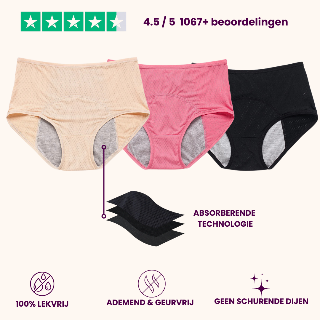 VitalDry® | Lekvrij Ondergoed (5-pack) -