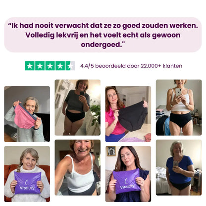VitalDry® | Lekvrij Ondergoed (5-Pack)
