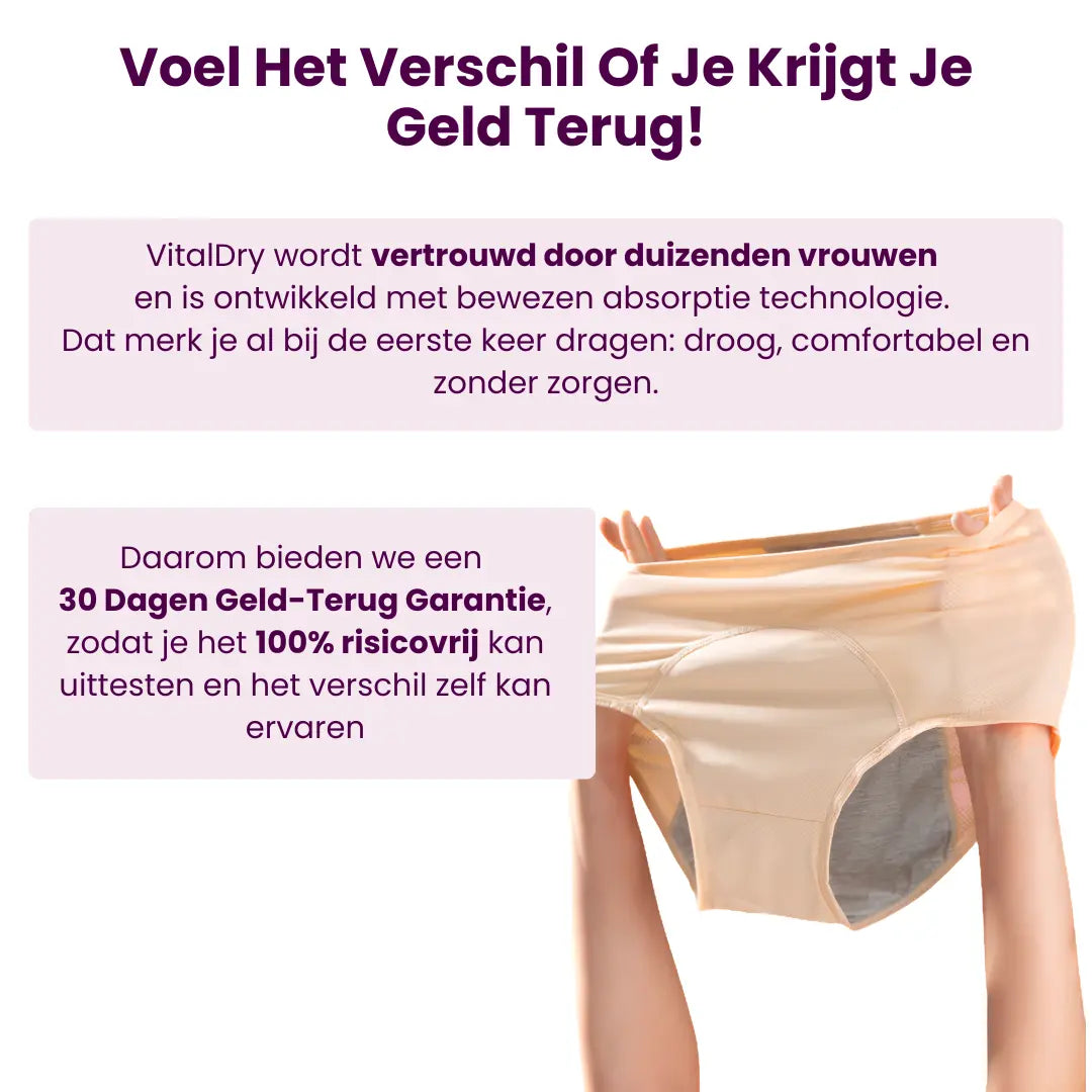 VitalDry® | Lekvrij Ondergoed (5-Pack)
