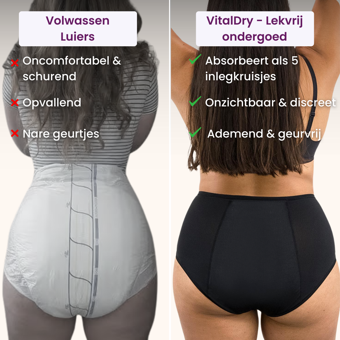 VitalDry® | Lekvrij Ondergoed (5-pack) -